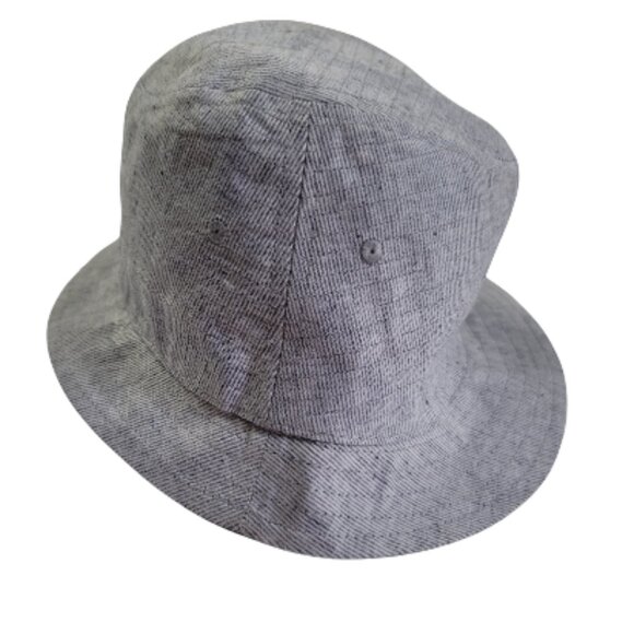 Goorin Bros Plaid Fedora Hat Linen Cotton Sz M - Picture 5 of 10